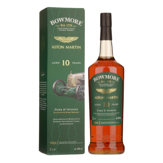 Bowmore Aston Martin Dark & Intense 10 Year Old Single Malt Scotch Whisky (1000ml)
